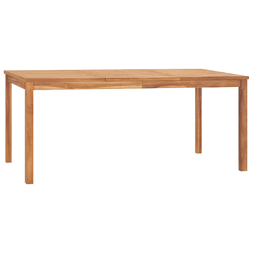 vidaXL Table à dîner de jardin 180x90x77 cm Bois de teck solide