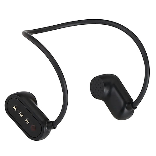 Universal 32 Go de conduction osseuse HiFi MP3 lecteur de musique IPX8 casque de sport de plein air étanche Bluetooth 5.0 MP3 Walkman T8 lecteur HiFi(Le noir)