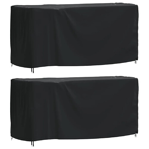 vidaXL Housses de salon de jardin 2 pcs 180x70x90 cm imperméable 420D