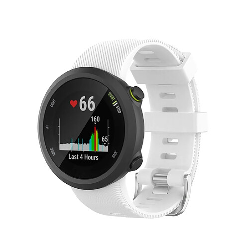 Bracelet en silicone blanc pour votre Garmin Forerunner 45/45S