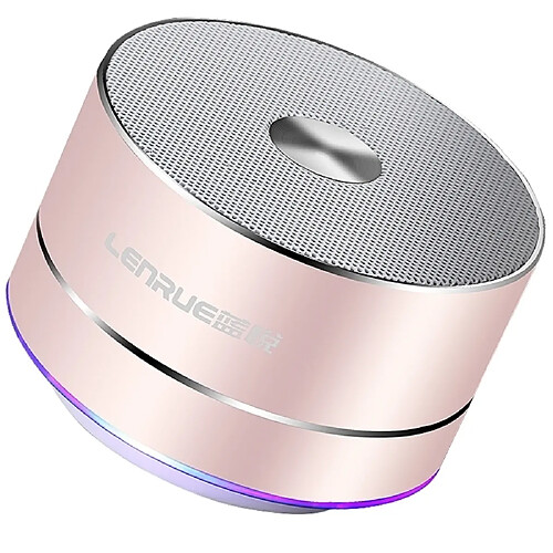 Wewoo Enceinte Bluetooth Haut-parleur sans fil portable LENRUE Haut-parleurs stéréo à LED avec micro intégré MP3 MINI Subwoof Smart Column Loudspeaker