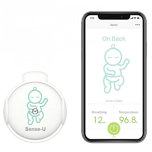 Monbaby Sense-U, le bouton connecté qui surveille votre bébé