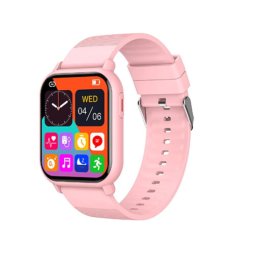 Yonis Montre Connectée IP68 Suivi Santé Sport Pink