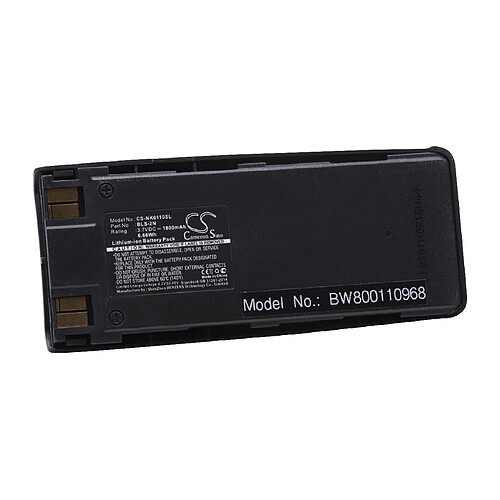 vhbw Li-Ion Batterie 1800mAh (3.7V) pour téléphone portable Smartphone Nokia 6310, 6310i, 7110 comme Nokia BLS-2, BLS-2N, BLS-4.