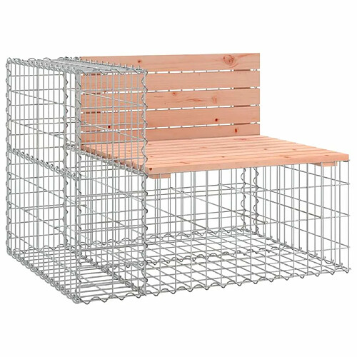 Maison Chic Banc jardin| Banc d'extérieur | Chaise design gabion 92x71x65,5 cm bois massif de douglas -GKD25386