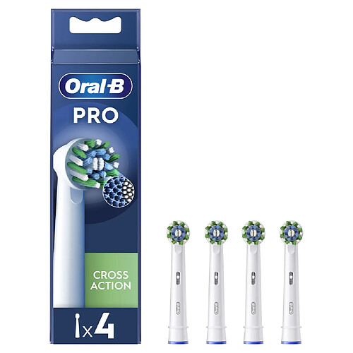 Oral-B Pro Cross Action Brossettes Pour Brosse À Dents, 4 Unités