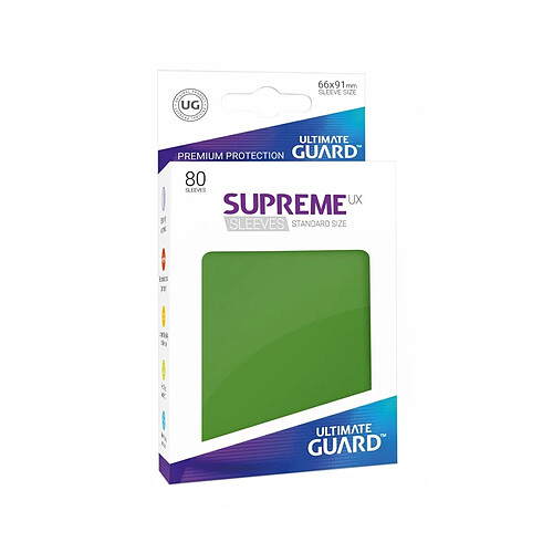 Ultimate Guard - 80 pochettes Supreme UX Sleeves taille standard Vert