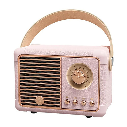 Yonis Enceinte Bluetooth Retro HIFI Sans Fil Portable