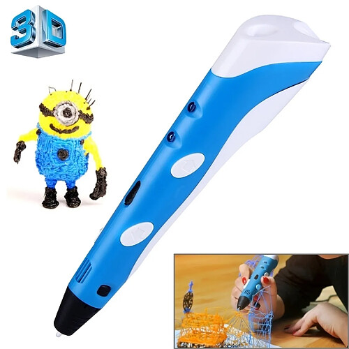 Wewoo Bleu Stylo d'impression 3D portatif, prise UE