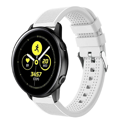 Wewoo Bracelet pour montre connectée de en silicone avec Smartwatch Garmin Vivoactive 3 blanc