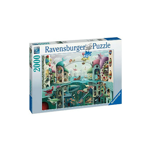 Puzzle 2000 pièces Ravensburger Si les poissons pouvaient marcher Demelsa Haughton