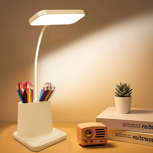 Vendos85 Lampe de Bureau Sans Fil LED avec 3 Niveau de Luminosité blanc