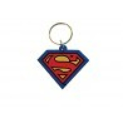 Pop-Art-Products - Porte Clé Superman- En Gomme- Taille 4cm