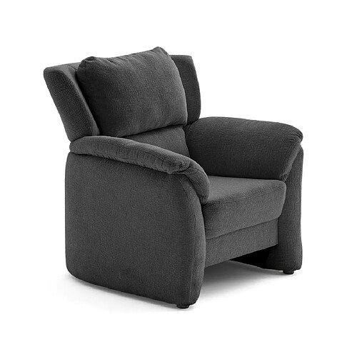 Lisa Design Bastille - fauteuil en tissu velours relief