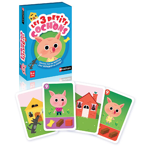 Nathan Les 3 Petits Cochons - Jeu de Cartes