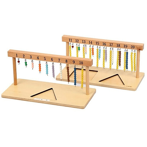 Totalcadeau Perles Suspendues pour apprendre les mathématiques jeu Montessori