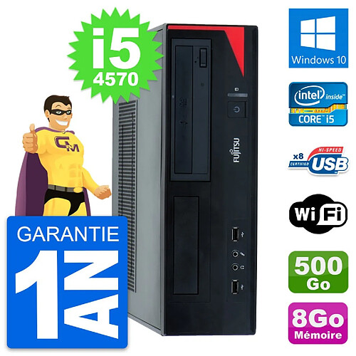 PC Fujitsu Esprimo E520 DT Intel i5-4570 RAM 8Go Disque 500Go Windows 10 Wifi · Occasion