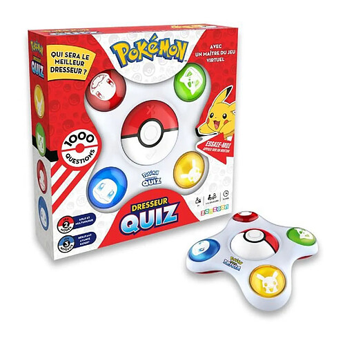 BANDAI Pokemon Dresseur Quiz Jeu electronique interactif - Parle francais