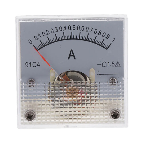 Ampèremètre analogique à compteur CC Ampèremètre jauge de courant 2,5% 0-1A