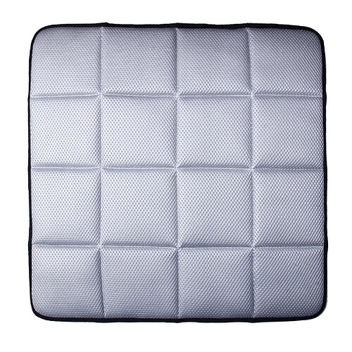 Wewoo Universel respirant quatre saisons auto glacé mélange tissu maille housse de coussin de de tapis pour fournitures de bureau chaise de gris