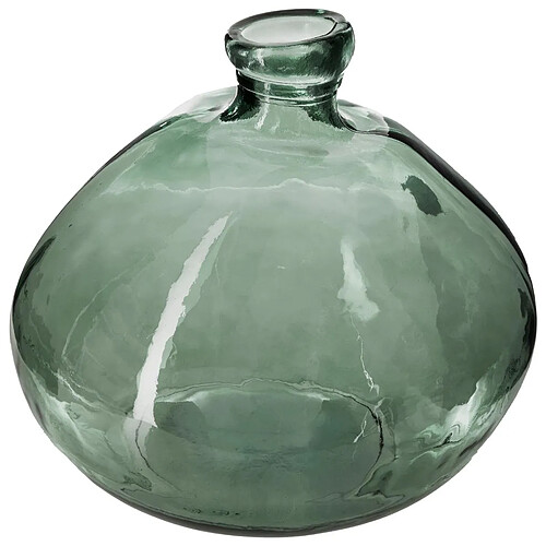 Atmosphera, Createur D'Interieur Vase rond verre recyclé D45 Vert - Atmosphera