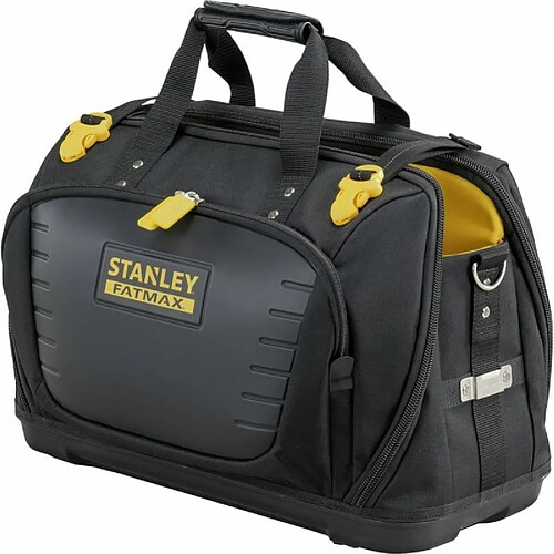 Stanley Fmst1-80146 Sac À Outils Gamme Fatmax - Base Rigide Étanche -600 deniers - Nombreuses Poches - Sangles d'Épaules Détachables - 4 Compartiments