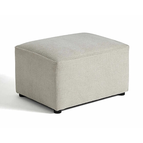 Bestmobilier Canopy - pouf - en tissu texturé