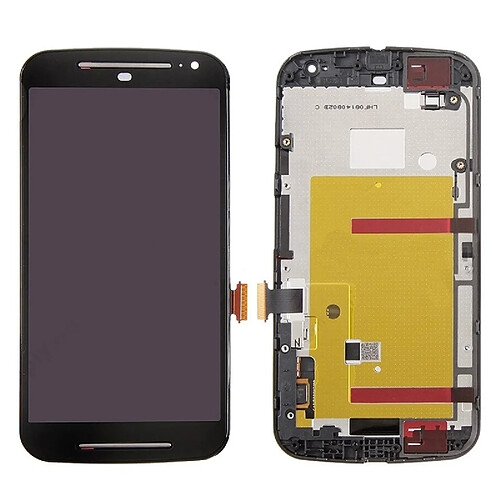 Wewoo Pour Motorola Moto G 2e noir génération 3 en 1 LCD + Frame + Touch Pad Assemblage de numériseur pièce détachée