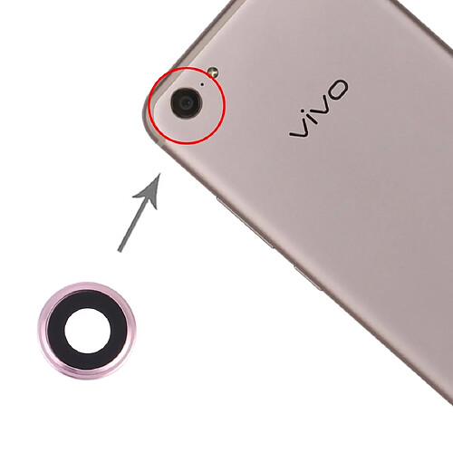 Wewoo Pièce détachée Cache-objectif de l'appareil photo pour Vivo X9 Plus Rose