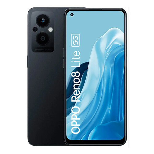 OPPO Reno8 Lite 5G 8 Go/128 Go Noir (Noir Cosmique) Double SIM CPH2343