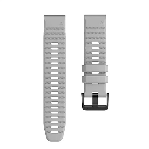 Wewoo Bracelet pour montre connectée Garmin Fenix 6 22mm Smartwatch à en silicone à libération rapide Gris