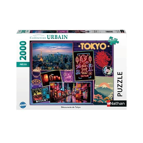 Ravensburger Nathan-Puzzle 2000 pieces - Découverte de Tokyo-4005555010913-A partir de 14 ans