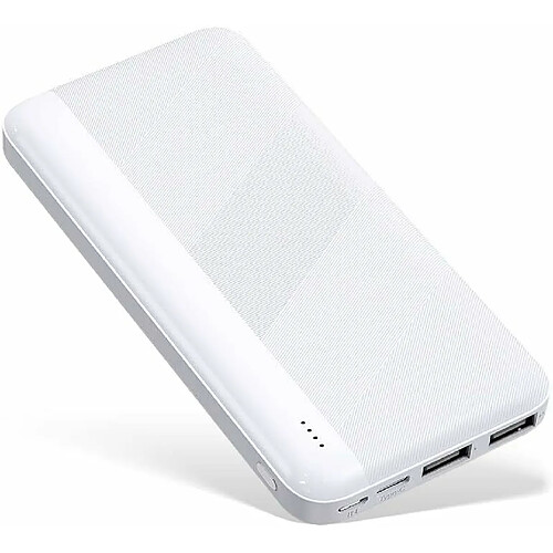 YOBON Batterie Externe, Power Bank 10000mAh avec 2 Ports Sorties, Compatible avec iPhone 14 13 12 11 X Samsung Xiaomi Huawei iPad etc