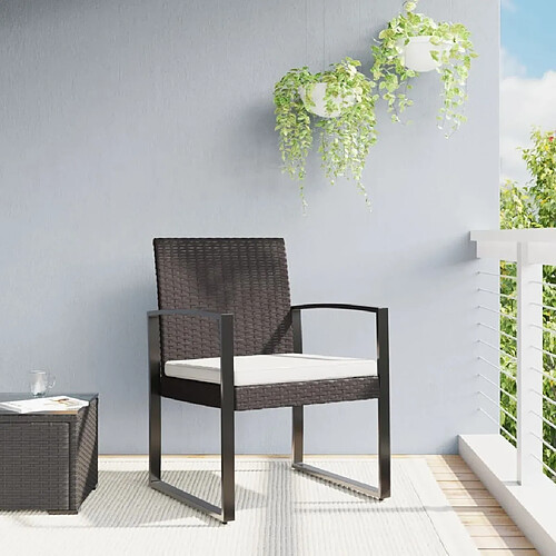 Maison Chic Lot de 2 Chaises à manger jardin,Fauteuil/Chaises à dîner d'extérieur marron rotin PP -MN37695