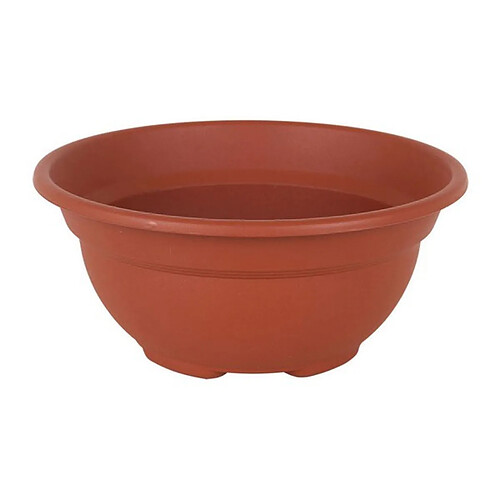 Totalcadeau Pot de fleur en plastique marron Mesure - ø 50 x 6 pas cher