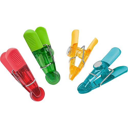 WEDO Aimants clip GLOSSY, kit de 4, assorti ()