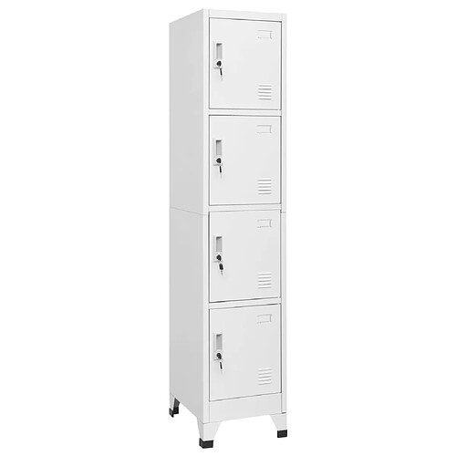 vidaXL Armoire à casier avec 4 compartiments 38x45x180 cm