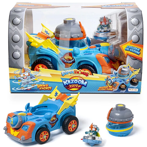 Magic Box Int. Véhicule et figurine SuperThings Kazoom Racer Kid Kazoom