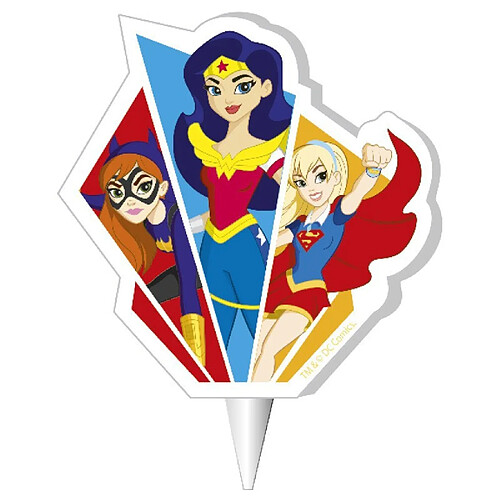 BOUGIE 2D SUPER HERO GIRLS? 7,5 CM