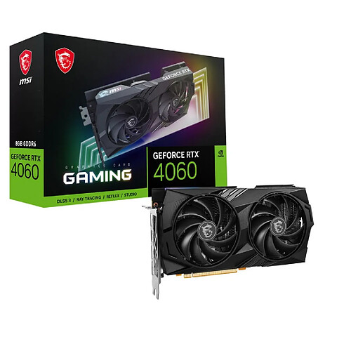 Carte Graphique MSI RTX 4060 GAMING 8G Geforce RTX 4060 8 GB GDDR6