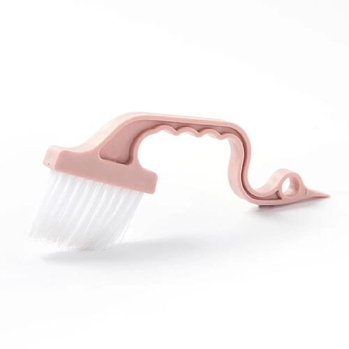 Wewoo Brosse de nettoyage pour rainure fenêtre Outil pour petite brosse, pour crevasse (rose nordique)