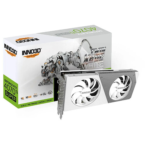 Inno 3D Carte Graphique INNO3D N407TS2-166XX-186156W GeForce RTX 4070 Ti 16 GB GDDR6X