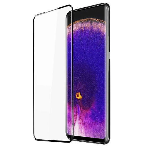 Htdmobiles Verre trempe pour Oppo Find X5 5G - film de protection incurve integral - NOIR