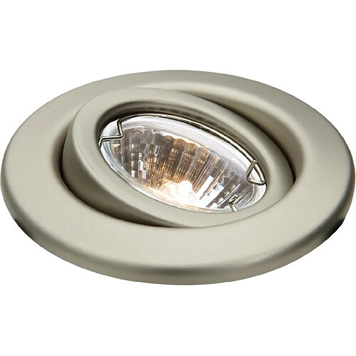 KNIGHTSBRIDGE Downlight à cardan en chrome brossé, 12V 50W