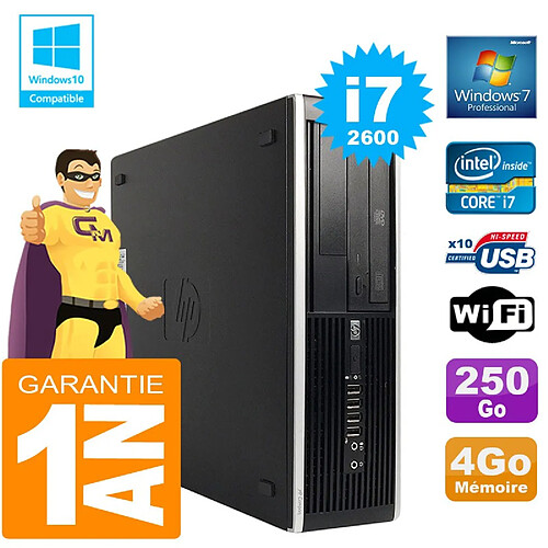 PC HP Compaq 8300 SFF Core I7-2600 Ram 4Go Disque 250 Go Graveur DVD Wifi W7 · Occasion