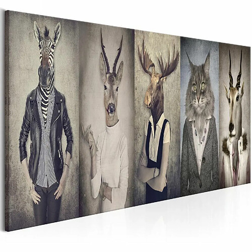 Paris Prix Tableau Imprimé Animal Masks 50 x 150 cm