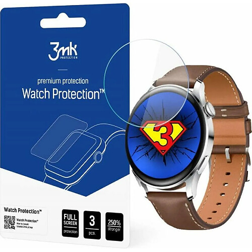 3MK Lot de 3 Films de Protection écran Montre Huawei 3 Arc