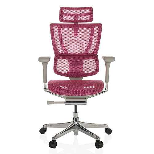 Chaise de bureau / Fauteuil de direction ERGOHUMAN SLIM G GEN2 Tissu maille rose hjh OFFICE