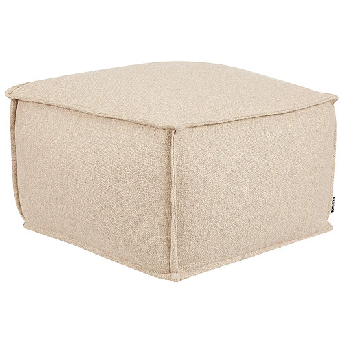 Beliani Pouf en coton 50 x 50 x 30 cm beige SHERALI