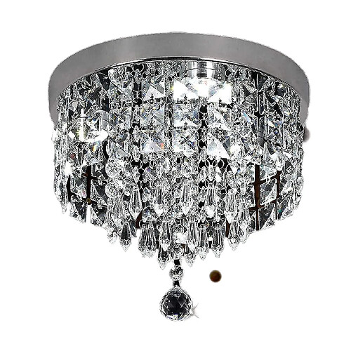 Universal Ampoule cristal CH Heller Lustre moderne à LED Fixation en acier inoxydable ; perles de 250 mm